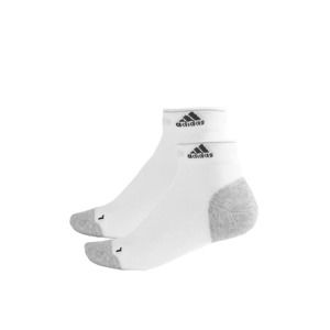 Bílo-šedé kotníkové ponožky ADIDAS Running Energy Thin Ankle - dvojbalení