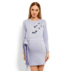 Světle modré těhotenské šaty 1624C