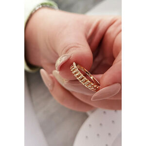 Prsten z chirurgické oceli ve zlaté barvě Mina