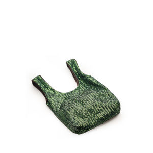 Zelená flitrová taška AC13