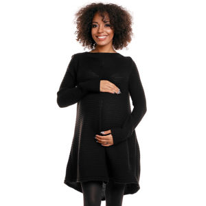 Černý těhotenský pulovr 30046C