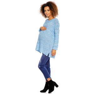 Modrý těhotenský pulovr 70005C