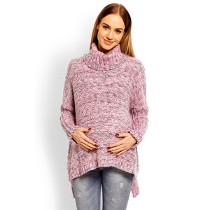 Růžový těhotenský pulovr 60002C