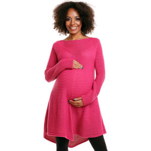 Fuchsiový těhotenský pulovr 30046C