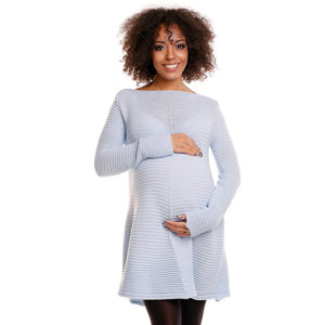 Světle modrý těhotenský pulovr 30046C