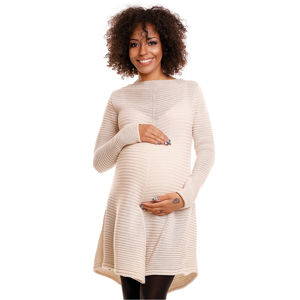 Béžový těhotenský pulovr 30046C
