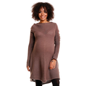 Hnědý těhotenský pulovr 30046C