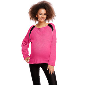 Fuchsiový těhotenský pulovr 30050C