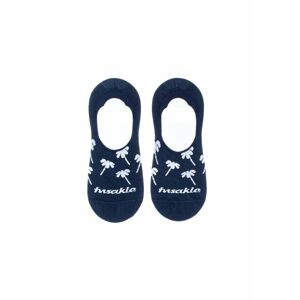 Tmavě modré vzorované kotníkové ponožky Palmarín