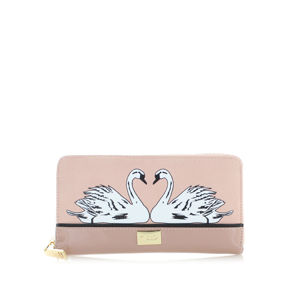 Světle růžová peněženka Swan Lake