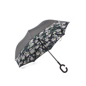 Černo-bílý deštník White Rain