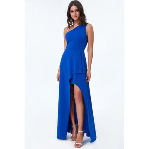 Modré dlouhé šaty Eliza