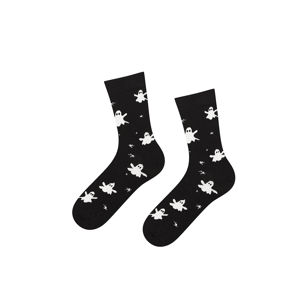 Černo-bílé ponožky Ghosts