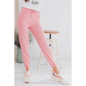 Světle růžové teplákové kalhoty PLR046