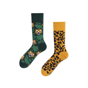 Žluto-zelené ponožky El Leopardo