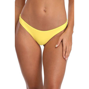 Žluté plavkové kalhotky Cheeky Brazilian Cut Bikini