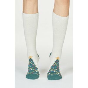 Béžové vzorované ponožky Ella Christmas Pudding Socks