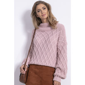 Růžový pulovr F842