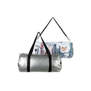Vícebarevná oboustranní sportovní taška Kristjana S Williams Interiors Silver & London Weekender
