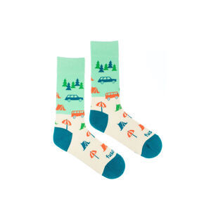 Vícebarevné vzorované ponožky Stanovačka