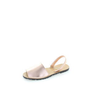 Růžovozlaté kožené sandály 1-28916