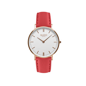 Dámský set červené barvy hodinky + náramek Eterni
