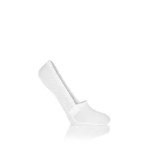 Bílé balerínkové ponožky CS15