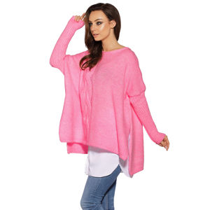 Růžový pulovr LS240