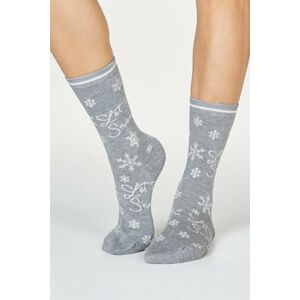 Šedé vzorované ponožky Bobbie Snow