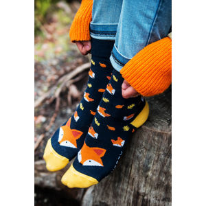 Modro-oranžové ponožky Foxy