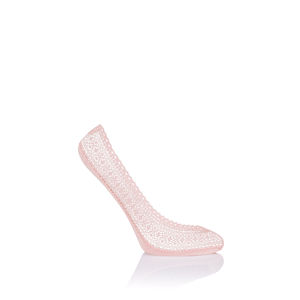 Světle růžové krajkové balerínkové ponožky CS14