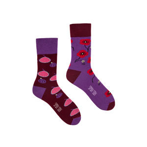 Fialově-bordové ponožky Spox Sox Fig & Poppy seed