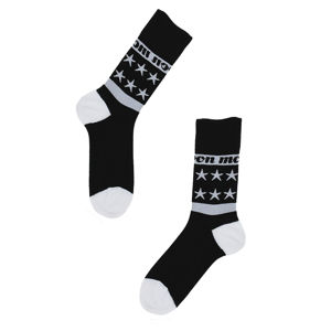 Černo-bílé ponožky Moon Stars III