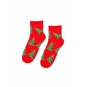Červené vánoční ponožky 849