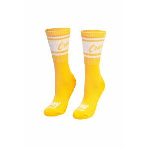 Žluté vysoké sportovní ponožky Crazystep