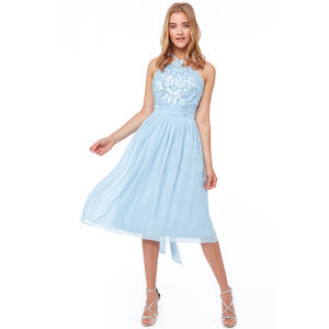 Světle modré midi šaty Audrey