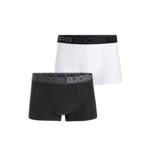 Pánské černo-bílé boxerky Noos Solids Trunk - dvojbalení