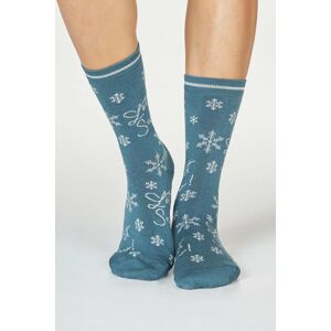 Modrozelené vzorované ponožky Bobbie Snow