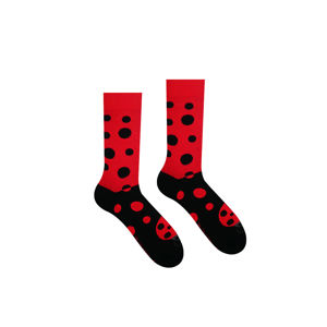 Černo-červené ponožky Ladybird