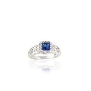 Prsten s modrým kamínkem Yvonne