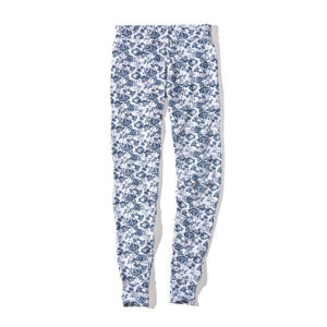 Šedo-modré dlouhé pyžamové kalhoty Elena