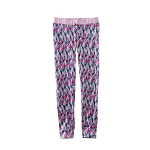 Růžovo-modré vzorované pyžamové kalhoty Mabell