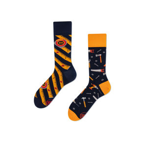 Modro-oranžové ponožky The Handyman
