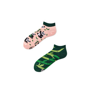 Růžovo-zelené kotníkové ponožky Sweet Panda Low