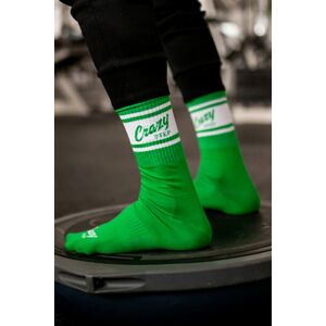 Zelené vysoké sportovní ponožky Crazystep
