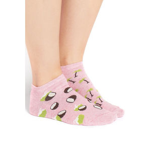 Dámské růžové kotníkové ponožky Coconut