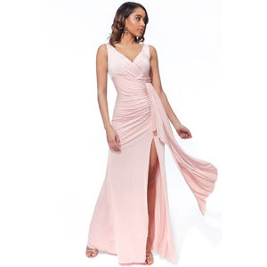 Světle růžové dlouhé šaty Melody