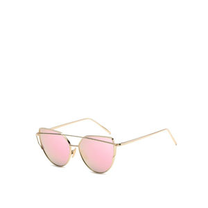 Zlato-růžové sluneční brýle Glam Cat Eye