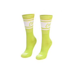 Světle zelené vysoké sportovní ponožky Crazystep