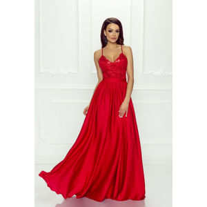 Červené dlhé šaty Bella